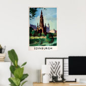 Affiche Ecosse Édimbourg Monument Scott Impression (Bureau à domicile)