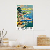 Affiche Écosse Rothesay Île de Bute (Cuisine)