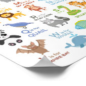 Affiche Éducative Alphabet Animaux A - Z Enfants (Coin)