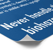 Affiche éducative de sécurité Sharps (Coin)