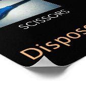 Affiche éducative de sécurité Sharps (Coin)