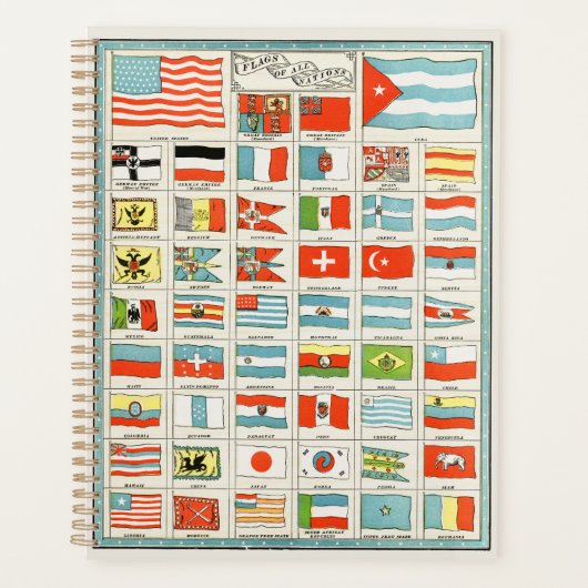 Affiche Éducative des Drapeaux Anciens de Toutes l (Devant)
