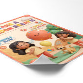 Affiche éducative en argile 3D pour enfant avec ba (Coin)