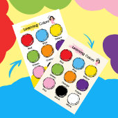 Affiche éducative pour apprendre les couleurs