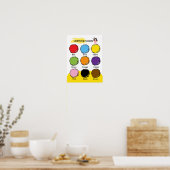 Affiche éducative pour apprendre les couleurs (Cuisine)