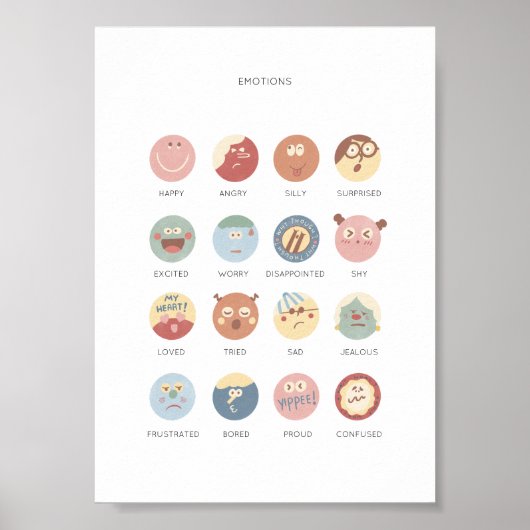 Affiche éducative Rainbow Emotions (Devant)