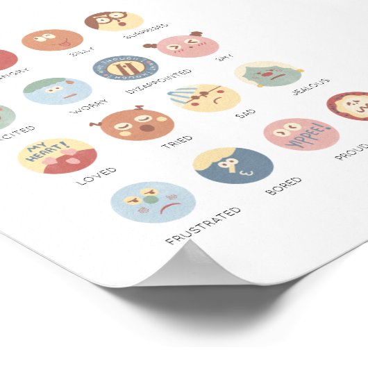 Affiche éducative Rainbow Emotions (Coin)