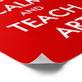 Affiche éducative | Restez calme et enseignez (Coin)