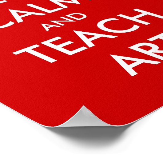 Affiche éducative | Restez calme et enseignez (Coin)