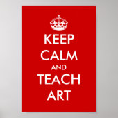 Affiche éducative | Restez calme et enseignez (Devant)