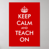 Affiche éducative | Restez calme et enseignez (Devant)