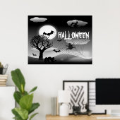 Affiche éffrayante d'halloween (Bureau à domicile)