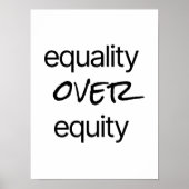 Affiche Égalité sur équité (Devant)