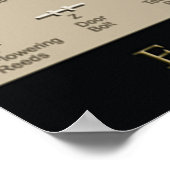 Affiche égyptienne des hiéroglyphes (Coin)