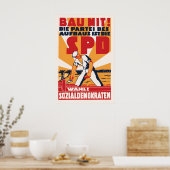 Affiche électorale allemande 1946 SPD Parti du tra (Cuisine)