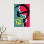 Affiche électorale allemande CDU 1953 Soyez vigila (Cuisine)