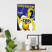 Affiche électorale CDU 1950s Maintenez la directio (Bureau à domicile)