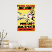 Affiche électorale de la République de Weimar 1930 (Cuisine)