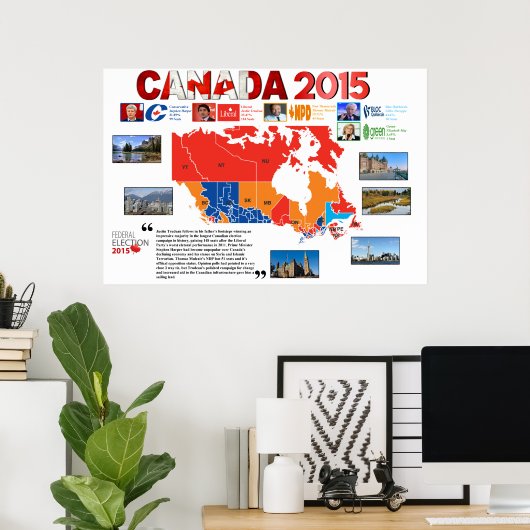 Affiche électorale du Canada 2015 (Bureau à domicile)