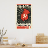 Affiche électorale du KPD À bas les fauteurs de gu (Cuisine)