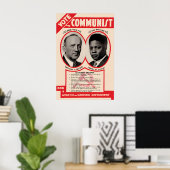 Affiche électorale du Parti communiste américain,  (Bureau à domicile)