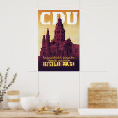 Affiche électorale fédérale CDU 1949 Préserver l'A (Cuisine)