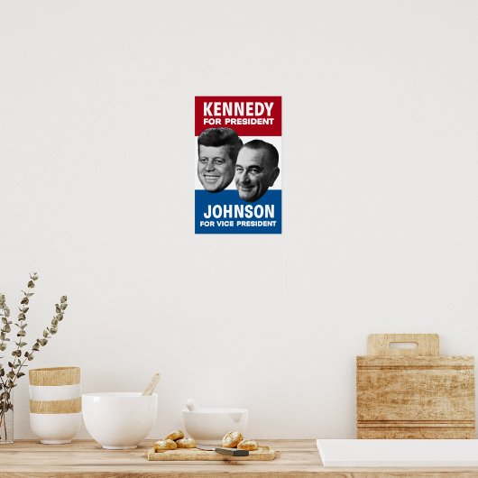 Affiche Électorale Kennedy Et Johnson 1960 (Cuisine)