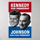 Affiche Électorale Kennedy Et Johnson 1960 (Devant)