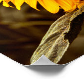 Affiche Élégance Tournesol (Coin)