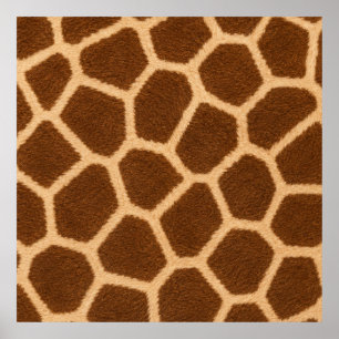 Affiche élégante à motif de girafe Décoration mura