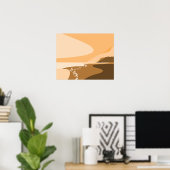 Affiche élégante de l'Orange Art numérique Beach S (Bureau à domicile)