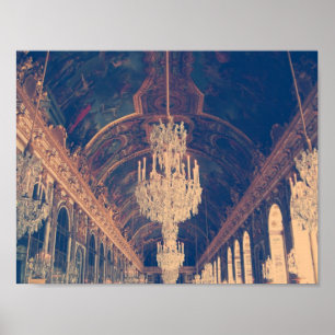 Affiche élégante et vintage de lustre