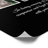 Affiche élégante pour animaux de compagnie noirs a (Coin)