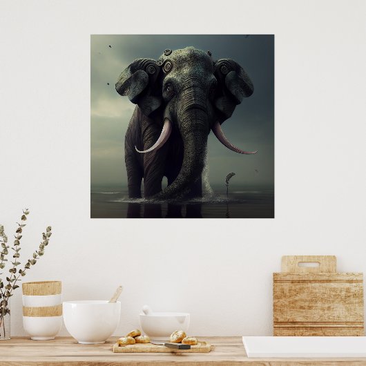 Affiche Elephan (Cuisine)