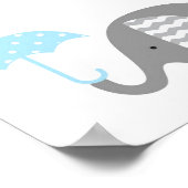 Affiche - Éléphant & bébé (Coin)