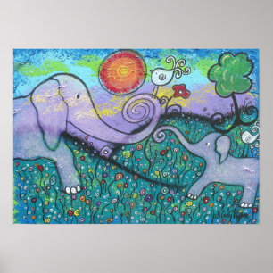 Affiche Elephant Love