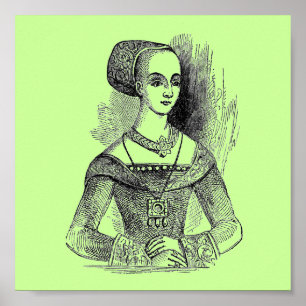 Affiche élisabéthaine de vêtements