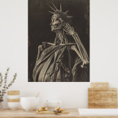 Affiche emblématique de Statue de la Liberté avec  (Cuisine)