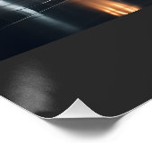 Affiche en aluminium de voiture de course futurist (Coin)