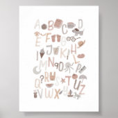 Affiche en anglais de l'alphabet neutre (Devant)