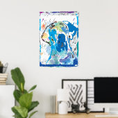 Affiche en couleur “grand danois” (Bureau à domicile)