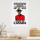 Affiche en droit canadien (Cuisine)