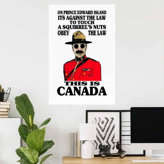Affiche en droit canadien (Bureau à domicile)