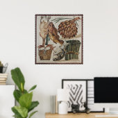 Affiche en mosaïque romaine 24" x 25" (Bureau à domicile)