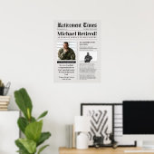 Affiche en mousse pour la retraite d'un vétéran mi (Bureau à domicile)