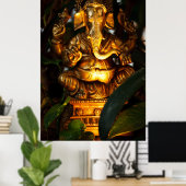 affiche en or ganesha (Bureau à domicile)