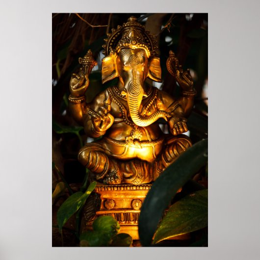 affiche en or ganesha (Devant)