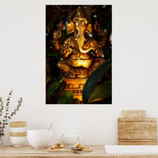 affiche en or ganesha (Cuisine)