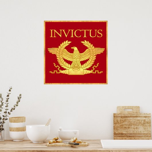 Affiche en or gravé Invictus (Cuisine)