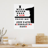 Affiche en papier de valeur de faits alternatifs L (Cuisine)